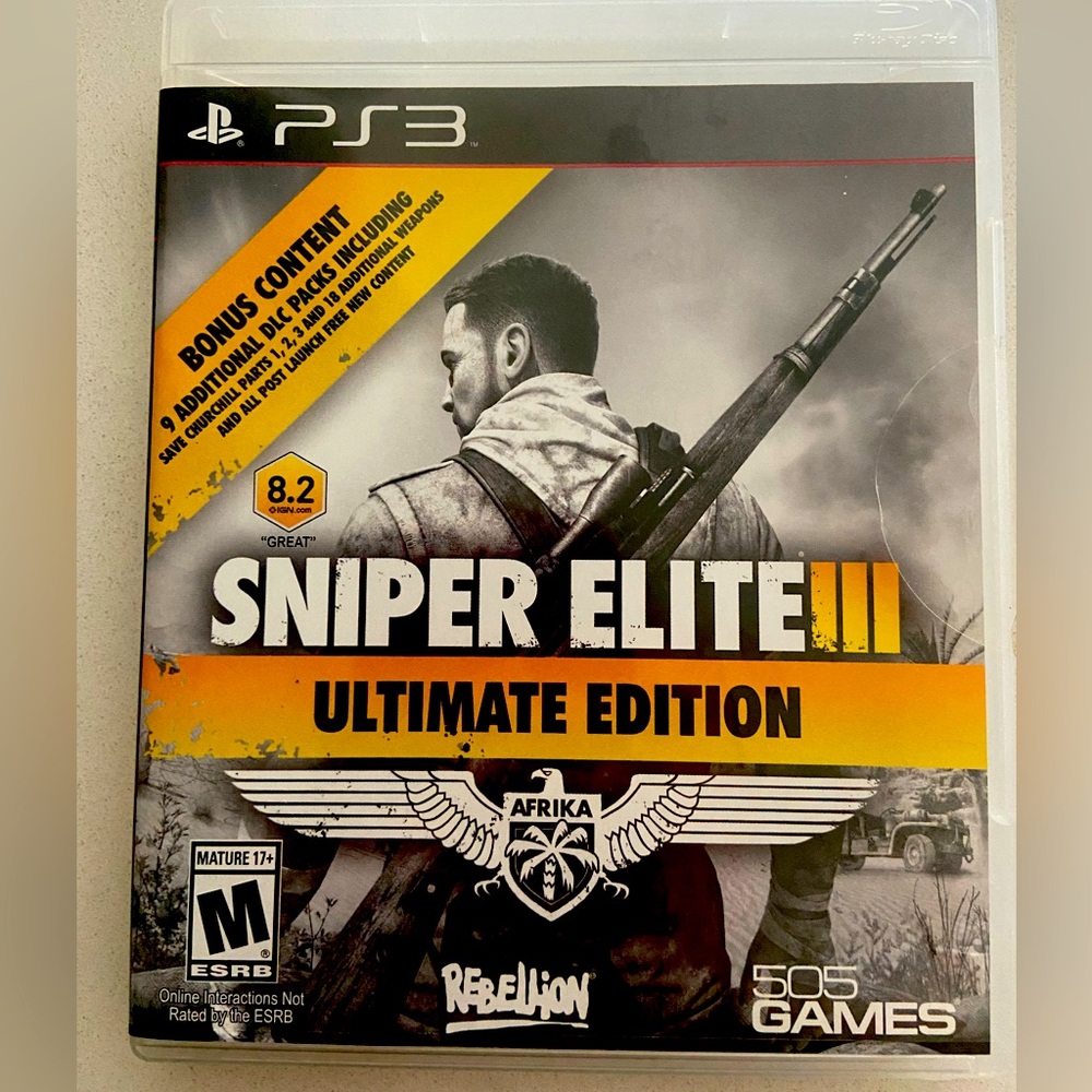 Sniper Elite 3 III PS3 Playstation 3 Ultimate Edition COMPLETE